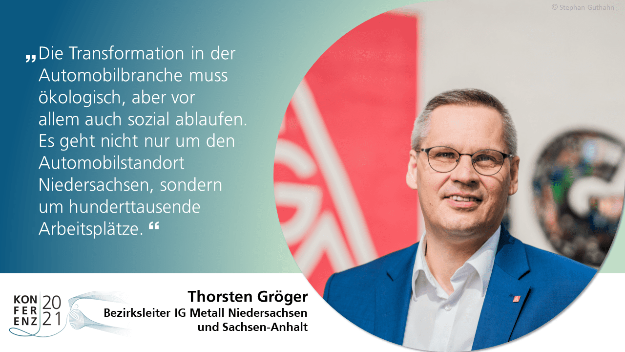 Statement zum Strategiedialog Automobilwirtschaft Niedersachsen von Thorsten Gröger, Bezirksleiter IG-Metall Niedersachsen und Sachsen-Anhalt