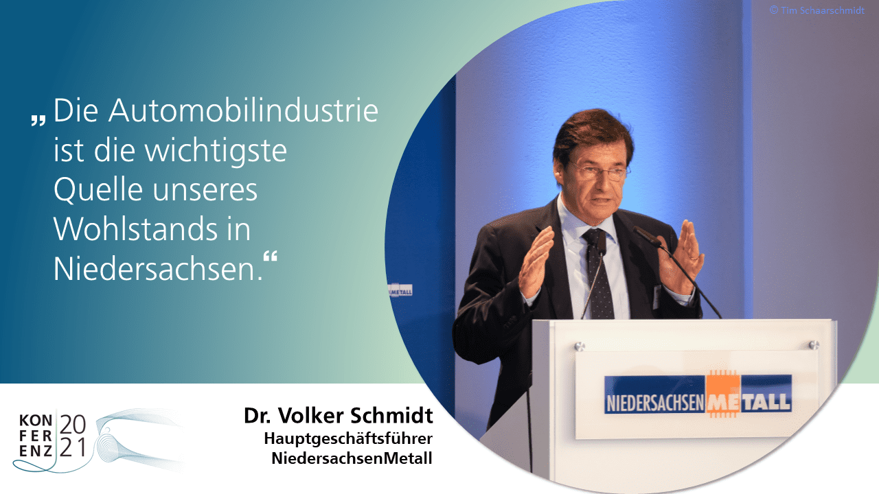 Statement zum Strategiedialog Automobilwirtschaft Niedersachsen von Dr. Volker Schmidt, Hauptgeschäftsführer NiedersachsenMetall