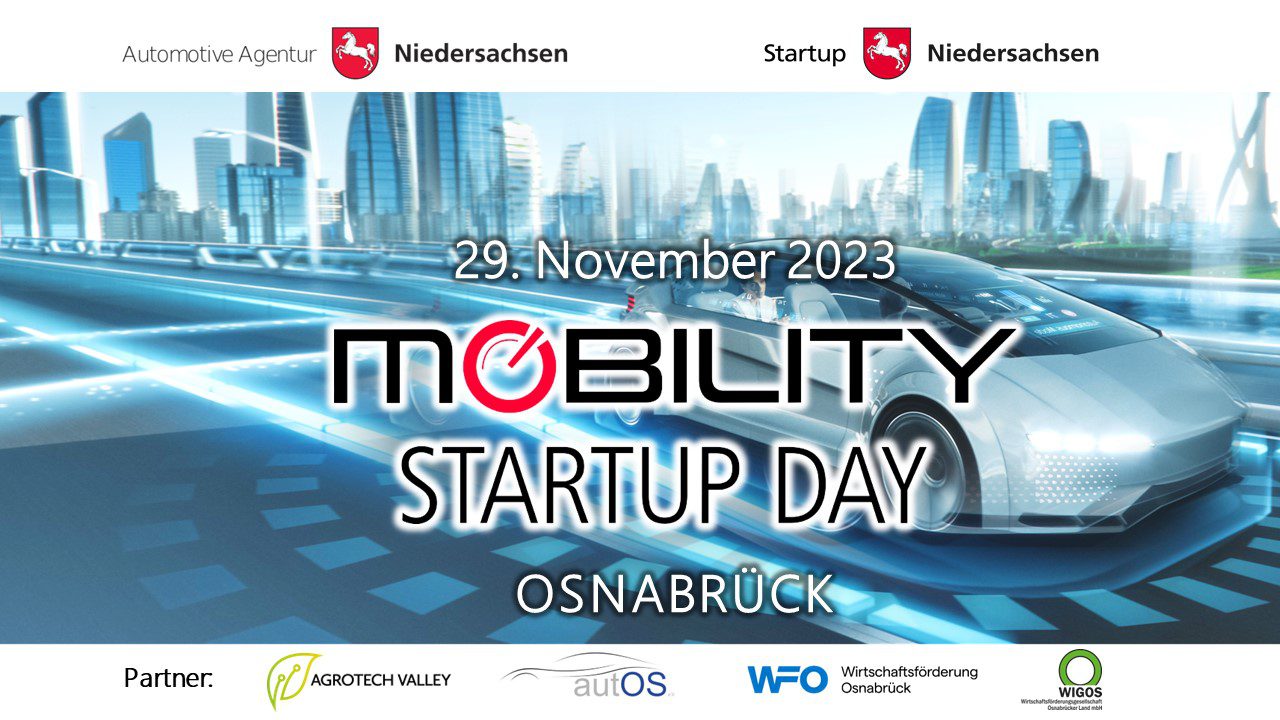 Mobility Startup Day Osnabrück mit Datum 19.11.2023